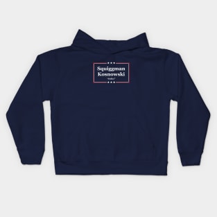 Squiggman Kosnowski Campaign Sign Kids Hoodie